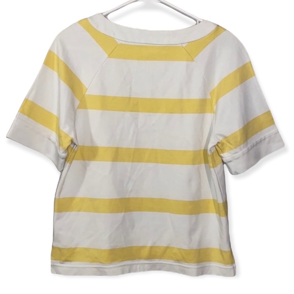FOSSIL Yellow & White Striped Top - Picture 3 of 7